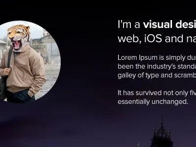 Portfolio 70% done hover portfolio project purple