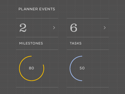 Planner Events dark grid pattern planner solo