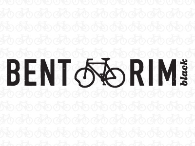 Bent Rim Black beer branding drinks fun logo mark