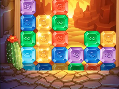 Mine Game desert game game art gems mine vector