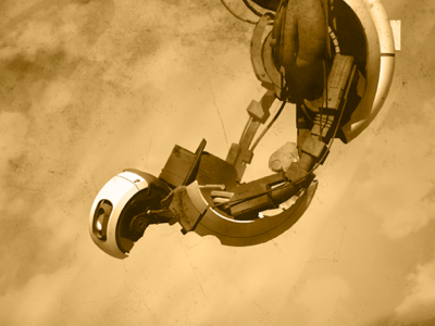 Portal Poster 2 glados orange portal poster valve