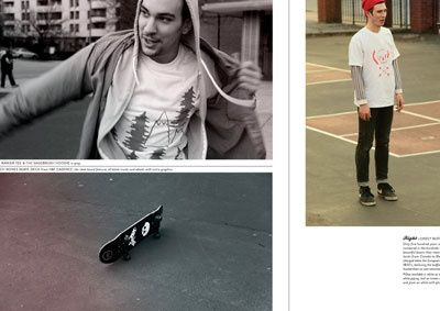H&F Spring Catalogue detail catalogue layout print screenprint skate t shirt