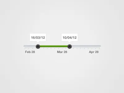 Date Slider application component date filter interface psd slider ui user experience user interface ux web