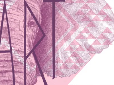 Take Heart africa animal art cause creative design do good elephant illustration inspiration lettering safari sevenly type