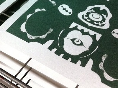 Learning How to Screen Print digital handmade layers texture