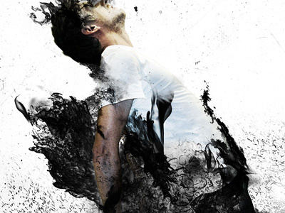 Engulfed album art black flame fire photo manipulation photography