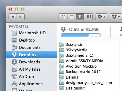 Sharing Is Caring dropbox dropbox xtra features extra info integrated interface mac os x notes ui