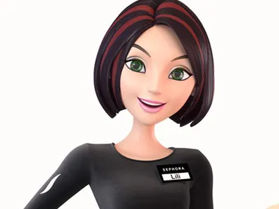 Sephora girl 3d girl sephora shader toon