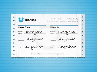 Dropbox can dribbble dropbox form playoff