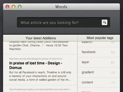 A closer look app desktop font icon mac osx read search text typography