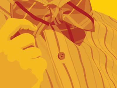 Bow Tie Guy illustration pen tool vector