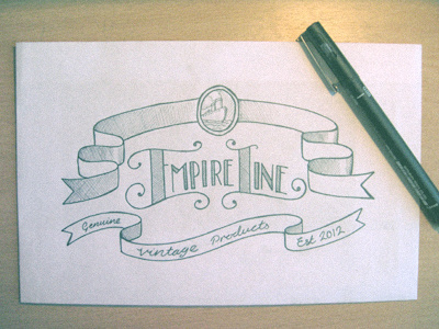 Empire Line Sketch banner boat drawn empire hand hand drawn ship line photo sketch