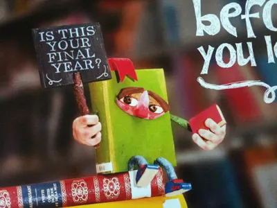 Billy Big Book 3d character illustration