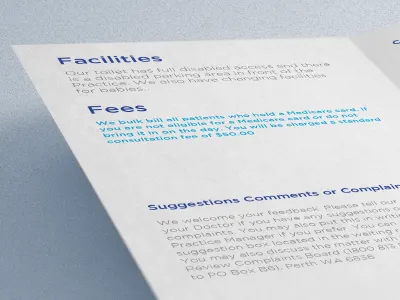 Granada Medical Practice australia brochure doctors medical