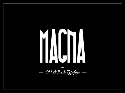 Magna Typeface font free magna moinzek typeface