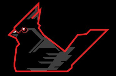 Blacardinál bird blacardinal blacardinál black cardinal graphic black gutierrez logo masot peter gutierrez