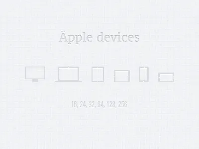 Äpple devices devices freebie glyphs icons laptop monitor png psd shapes smartphone tablet
