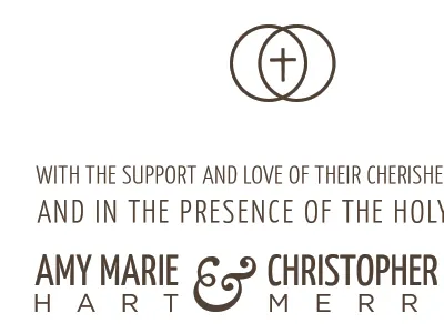 Invitations marriage print typography wedding