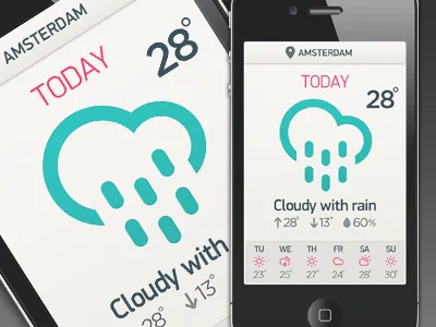Weather app app ios iphone light mobile weather