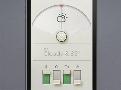 Dieter meets Adam Whitcroft in a heavenly embrace. adam whitcroft app climacons dieter rams icons ui weather weather app weather icons