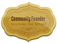 Melodious.me: Community founder badge approval badge golden seal victorian