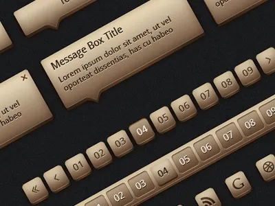 Simple UI Kit from elements gui loader progress bar range slider sliders tool tip