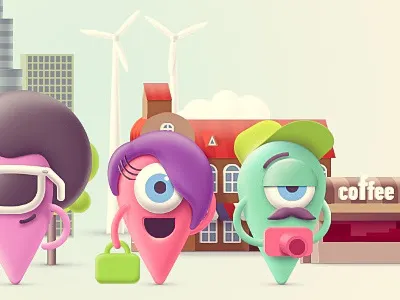 Geosocial network geo social