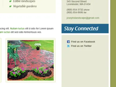 Landscape Template app application bar checkout green indent interface nav navigation paper screen shadow smile templates textures ticket typos ui web design website