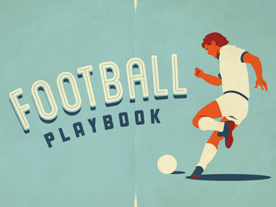 Football Playbook Artwork a football life artwork blanch football football playbook growcase illustration looks like a young tom berenger soccer sullivan