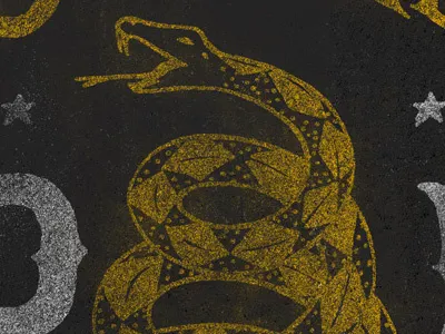 Strike Hope design gadsden grunge lettering rough snake stars t shirt texture type typography