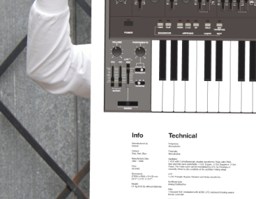 SH-101 Poster Preview interface poster print roland sh 101 synthesizer ui