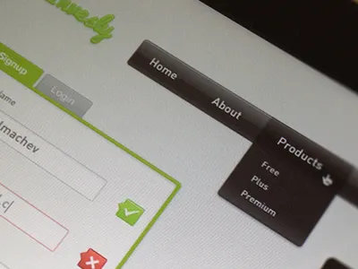 Home Page Sneak Peek dropdown finance index sign up ui web design