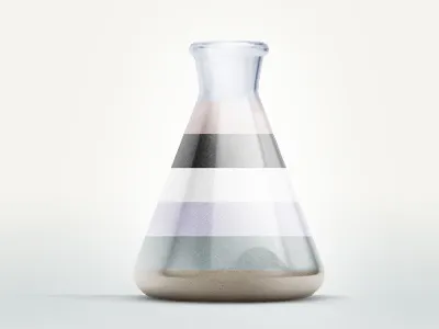 Flask 3d chemistry render