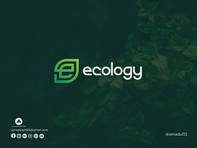 Ecology - E Letter Mark Logo Design brand identity branding creative e logo flat graphic design illustration leaf logo leaves letter mark logo design logo designer logo inspiration logodesign logotype minimal modern logo modern logos monogram typography