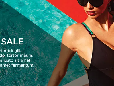 Summer sizzle banner colour design summer vibrant