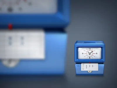Updated punch clock icon app icon clock glass icon punch clock punchclock reflection