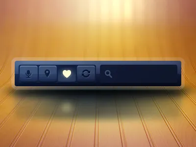 UI Design Mini Nav button buttons design designers graphic design interface ipad iphone media menu mobile navigation photoshop player psd search ui user