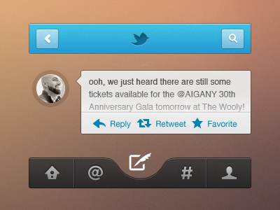 Mini Twitter application iphone mini twitter