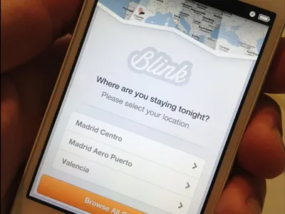 iOS Geolocation blink booking designer blink booking iphone designer blink booking mobile designer button buttons fresh geo geolocation ios iphone list location map mobile slick table