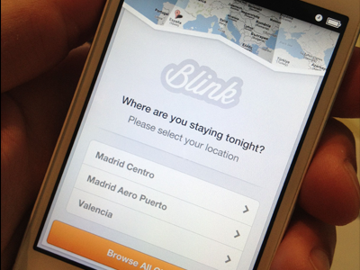 iOS Geolocation blink booking designer blink booking iphone designer blink booking mobile designer button buttons fresh geo geolocation ios iphone list location map mobile slick table