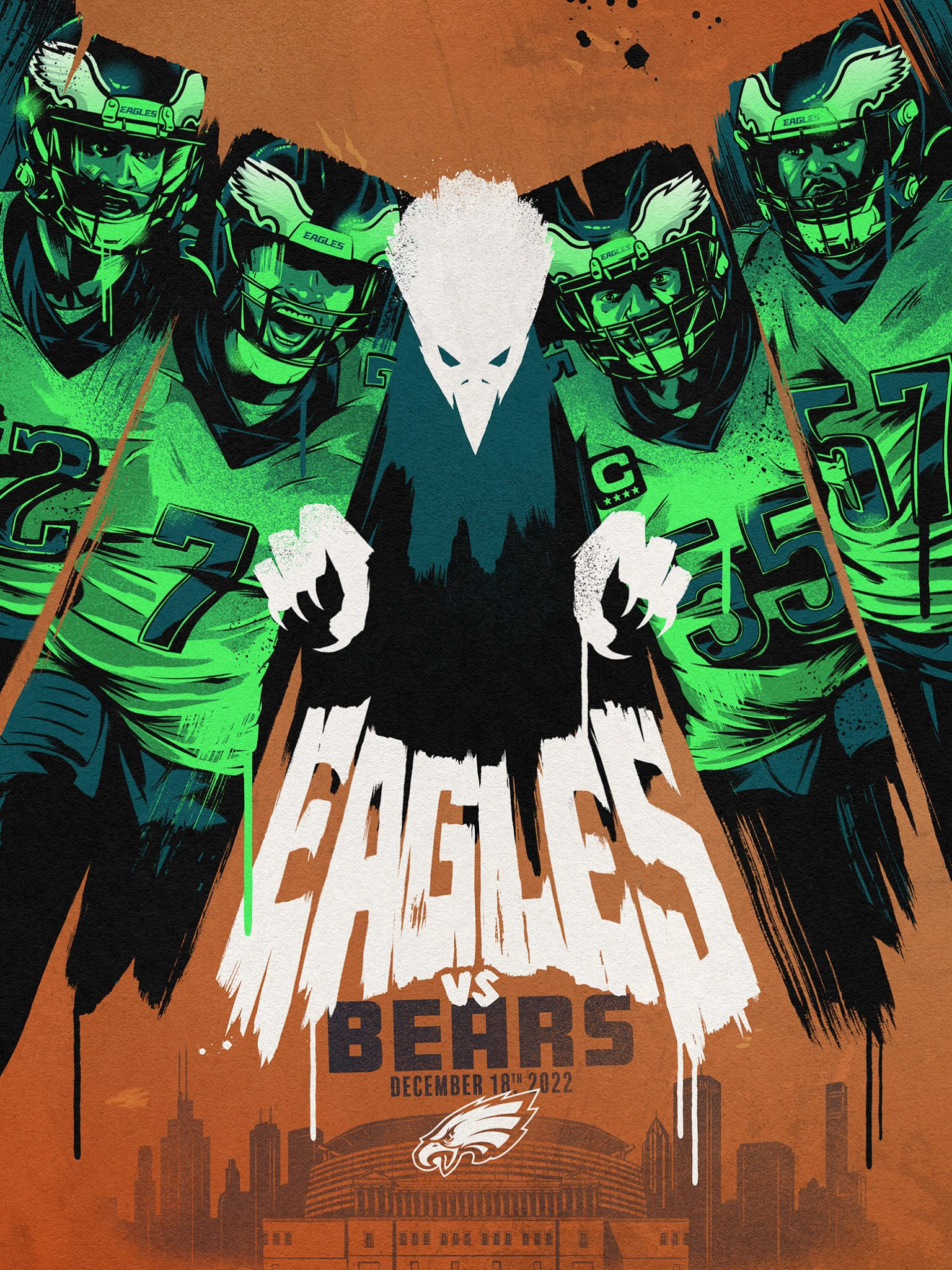 Eagles vs. Broncos by Ryan Lynn on Dribbble