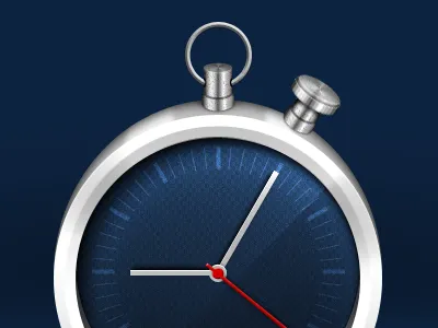 Modern pocket watch clock icon photoshop watch