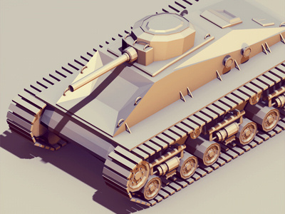 Tank 3d asset battle c4d cinema 4d concept iso isometric low poly lowpoly polygons render tank war war vehicle