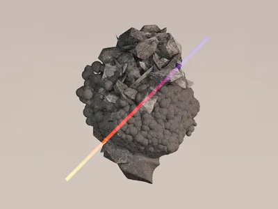 Found Mineral 3d boy scout crystals dystopia found future mineral