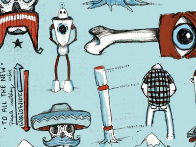 Holidays of June: Day 002 bone draw drawing sketch skull