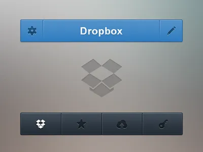 Dropbox App app application dropbox icons interface ios iphone ui