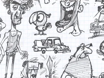 Caricatures 12 caricatures cartoons charactors drawings icons mike bruner sketches