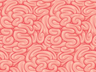 Brain Patterns brain guts intestines pattern patterns seamless pattern vector