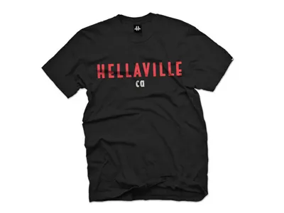 Hellaville T Black area bay california coast design francisco hellaville jose oakland san shirt t west