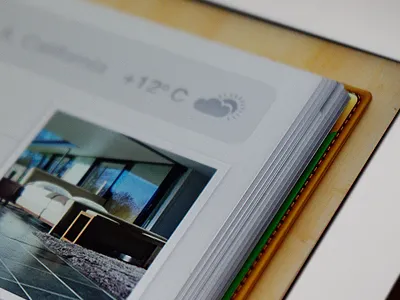 Planner app corner app book calendar interface ios ipad iphone notebook paper photo texture ui weather